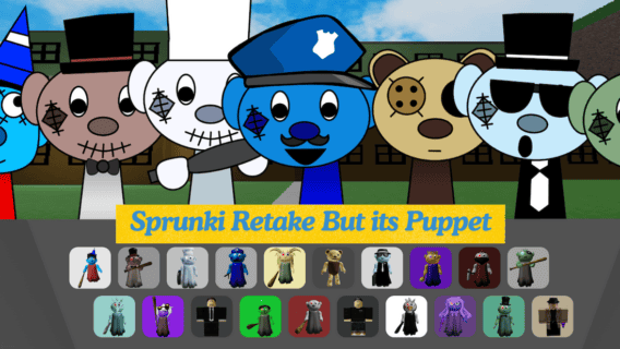 Game preview image for Sprunki Retake But its Puppet