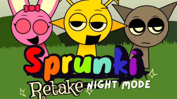 Game preview image for Sprunki Retake: Night Mode