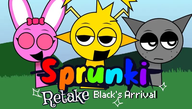 Game preview image for Sprunki Retake Blacks Arrival