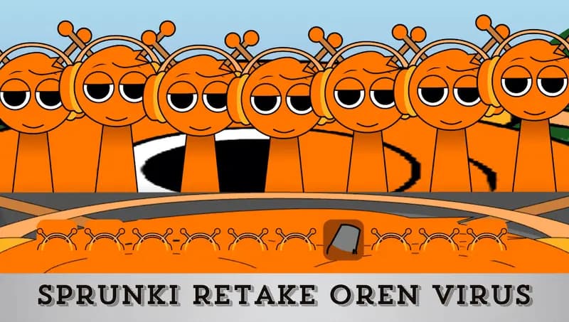 Game preview image for Sprunki Retake Oren Virus