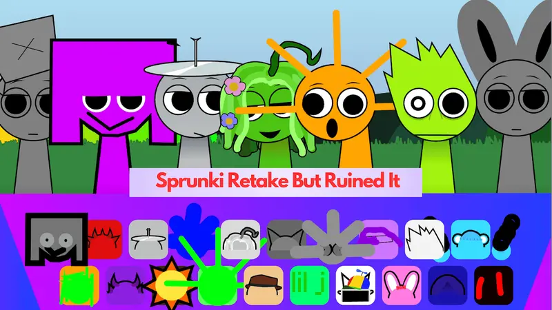 Sprunki Retake But Ruined It - Sprunki Fan Game and Mod