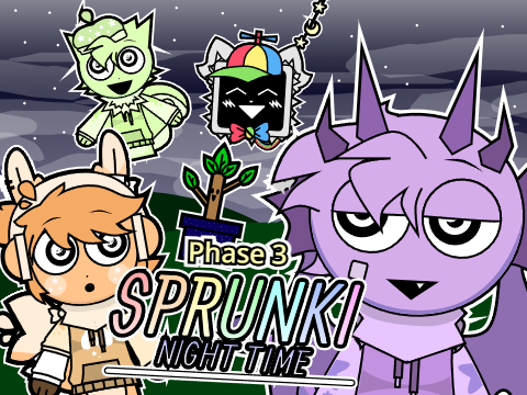 Game preview image for Sprunki Night Time Phase 3