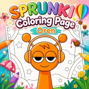 Sprunki Coloring Page