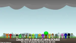 AY in Raining Bomb Survival but but Oren never gets eliminated - Sprunki new-mods Mod